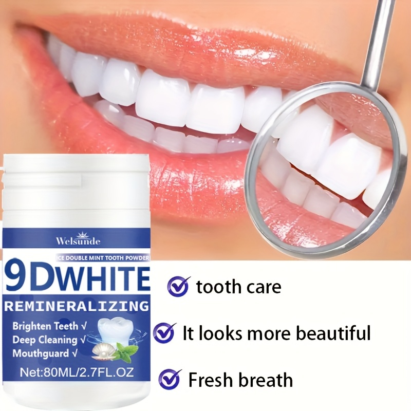 Teeth Whitening Ulta - Poudre dentaire hydroxyapatite blanchissante blanche 9D,