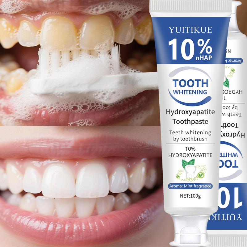 Teeth Whitening Best - YUITIKUE Dentifrice à l'hydroxyapatite NHAP 10%